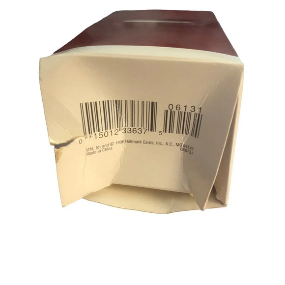 VINTAGE '96 HALLMARK KEEPSAKE "Woodland Santa" Tin Christmas Xmas Tree Ornament - Picture 4 of 4